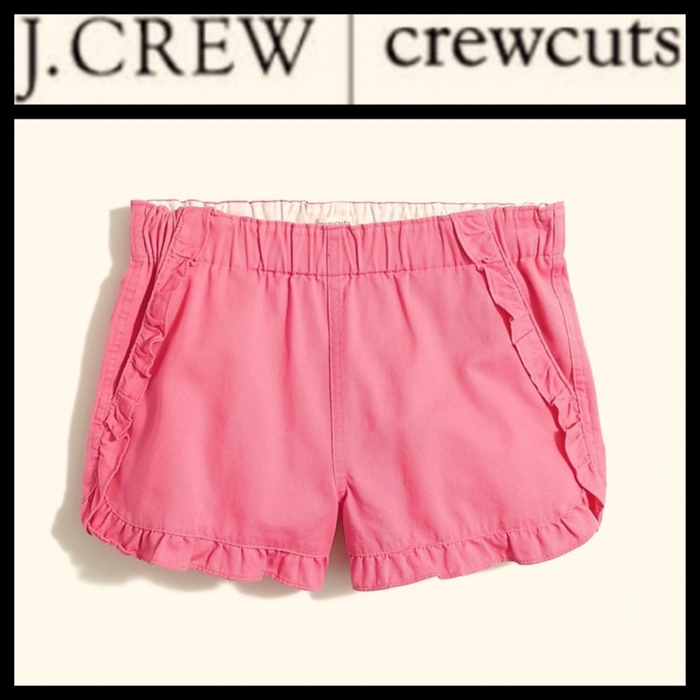 NWOT J.Crew|Crewcuts Ruffle Chino Shorts